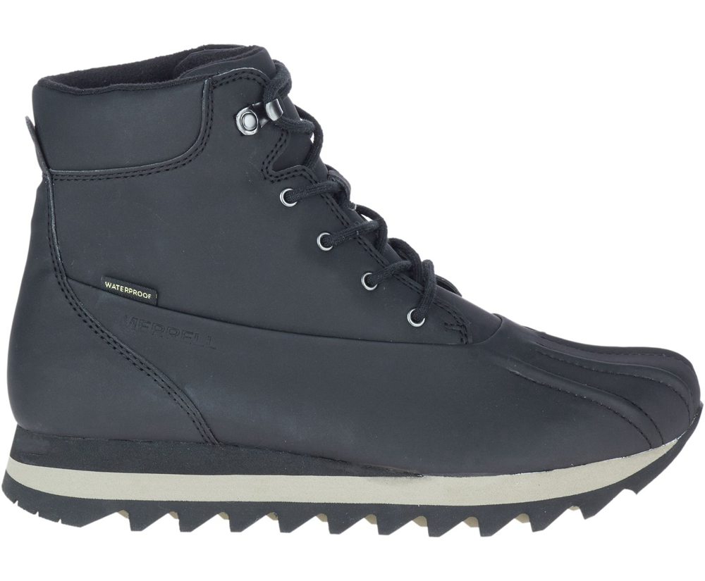 Merrell Boots Black - Alpine Brevig Polar Waterproof - Mens 29YFZSNJD